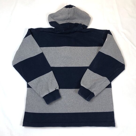 Villanova Lacrosse Barbarian Hooded Striped Rugby Long Sleeve #17 Mens Large - Picture 2 of 13